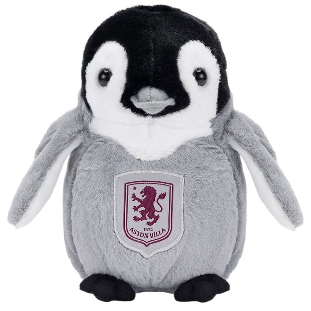 Aston Villa FC Penguin Plush Toy / Gray/White/Black